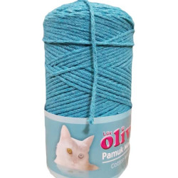 Olivin Macrame 100% pamut kötőfonal világoskék színben