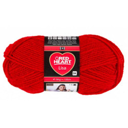 Piros Red heart Lisa kötőfonal