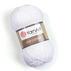 Yarn Art Eco-Cotton pamut horgolófonal -fehér
