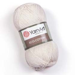 Yarn Art Eco-Cotton pamut horgolófonal -ekrü