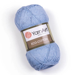Yarn Art Eco-Cotton pamut horgolófonal -világos kék
