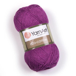  Yarn Art Eco-Cotton pamut horgolófonal -sötét lila
