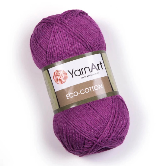 Yarn Art Eco-Cotton pamut horgolófonal -sötét lila Yarn Art Eco-Cotton pamut horgolófonal -sötét lila