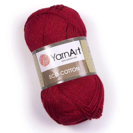 Yarn Art Eco-Cotton pamut horgolófonal -bordó Yarn Art Eco-Cotton pamut horgolófonal -bordó