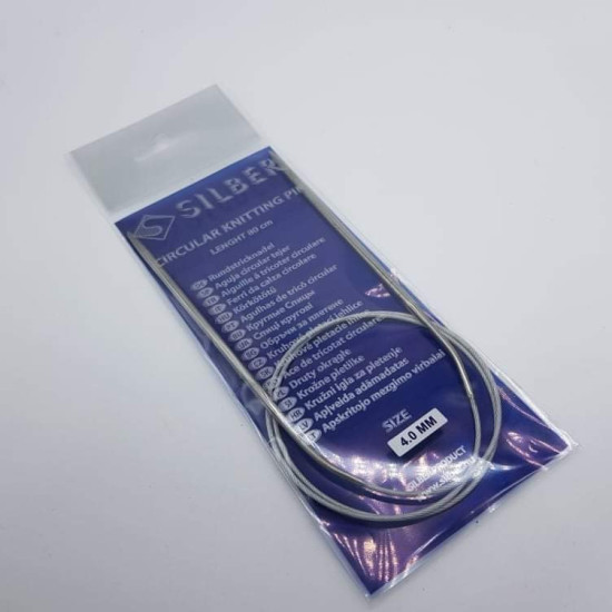 Silber Kör kötőtű 4mm vastag