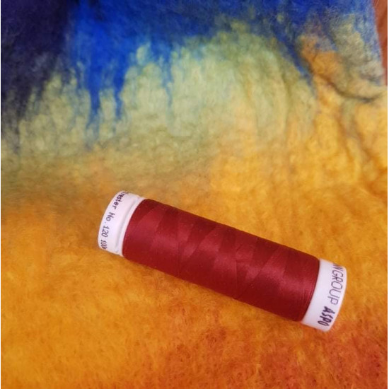 Bordó Aspo elasztikus cérna 100% polyester, 100m