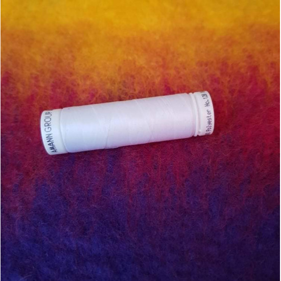 Fehér Aspo elasztikus cérna 100% polyester, 100m 