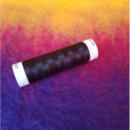 Fekete Aspo elasztikus cérna 100% polyester, 100m 