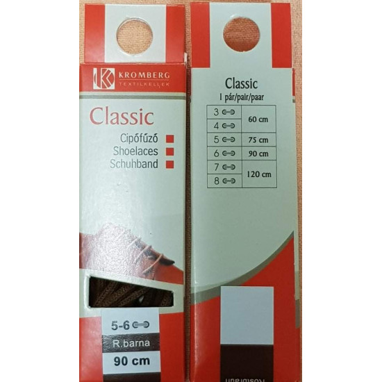 Klasszikus cipőfűző 90cm