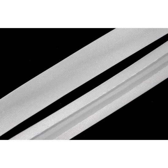 Szatén ferdepánt - 2cm - fehér