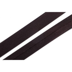 Szatén ferdepánt - 2cm - sötétbarna