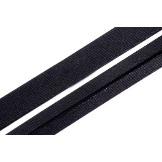 Szatén ferdepánt - 2cm - fekete
