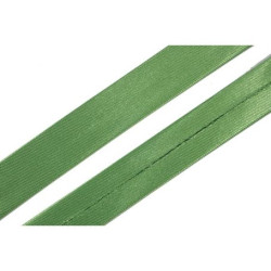 Szatén ferdepánt - 2cm - élénkzöld