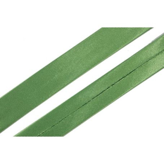 Szatén ferdepánt - 2cm - élénkzöld