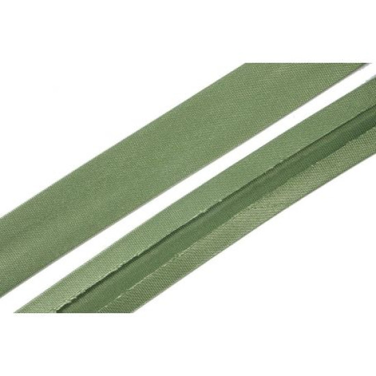 Szatén ferdepánt - 2cm - középzöld