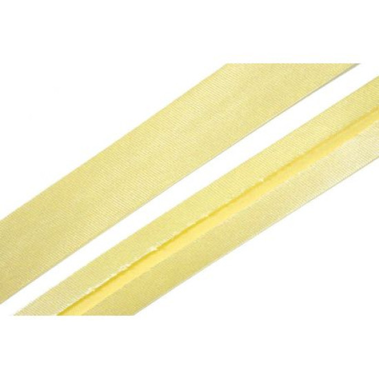 Szatén ferdepánt - 2cm - világos sárga
