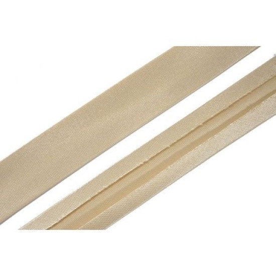 Szatén ferdepánt - 2cm - krém színű