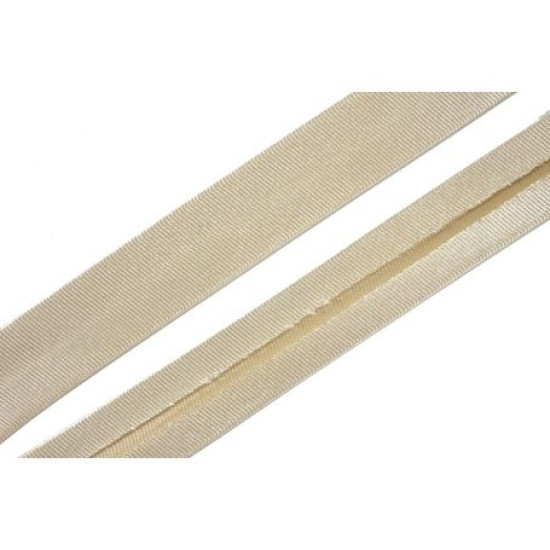 Szatén ferdepánt - 2cm - krém színű