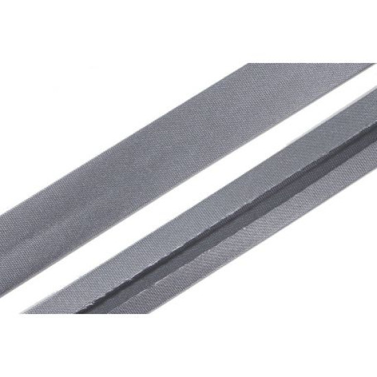Szatén ferdepánt - 2cm - közép szürke