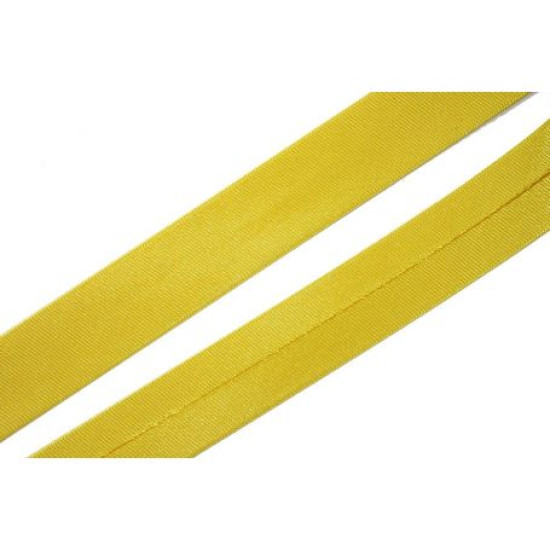 Szatén ferdepánt - 2cm - élénksárga