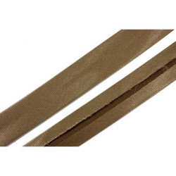 Szatén ferdepánt - 2cm - sötétdrapp