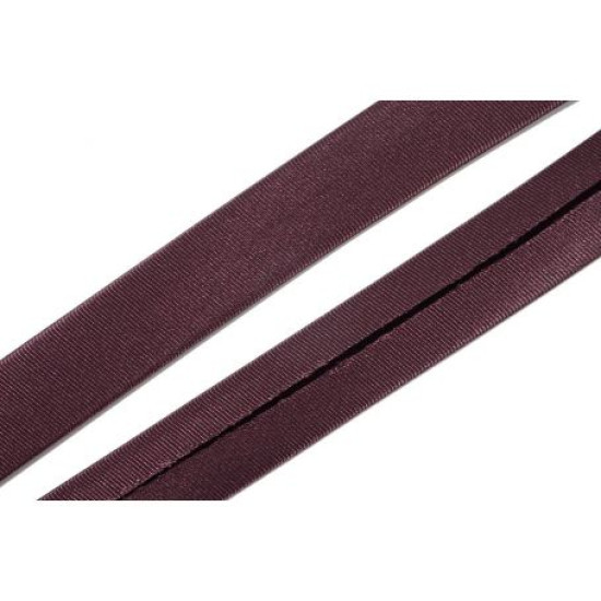 Szatén ferdepánt - 2cm - lilás barna