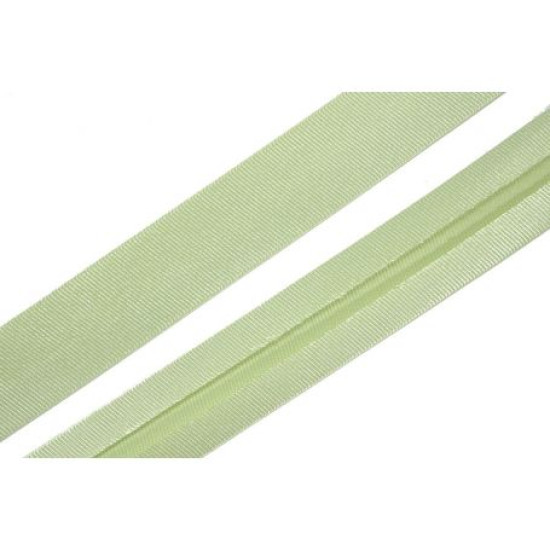 Szatén ferdepánt - 2cm - halvány zöld