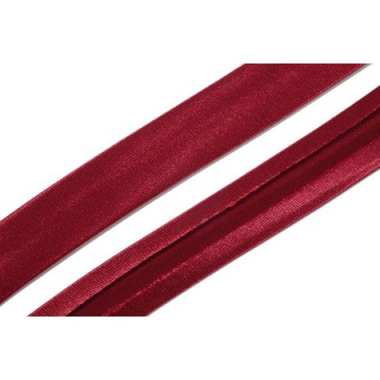 Szatén ferdepánt - 2cm - élénk borsó