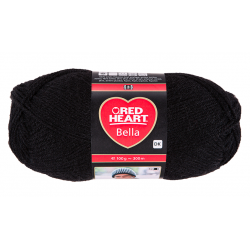 Red Heart Bella black