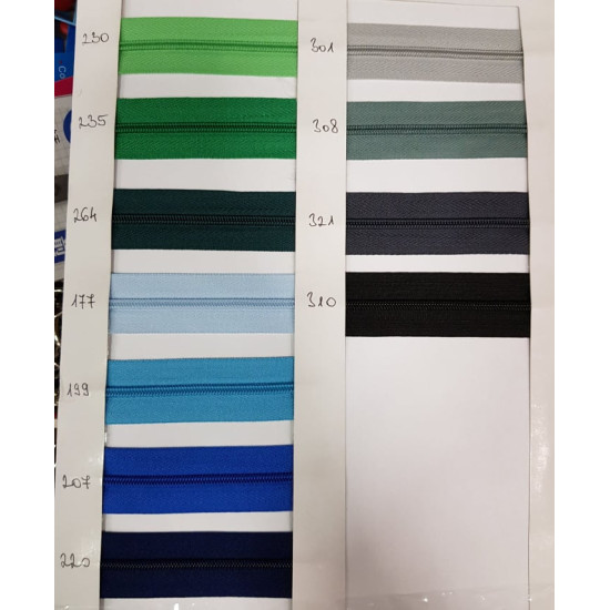  Nem bontható vékony cipzár 16cm